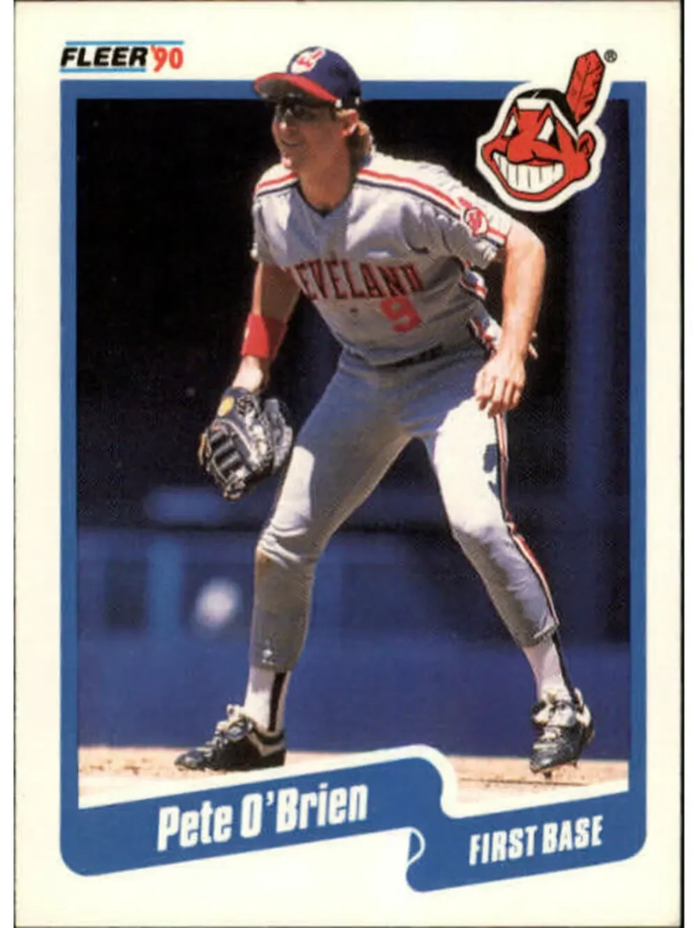 1990 Pete O'Brien Fleer Baseball Card #498